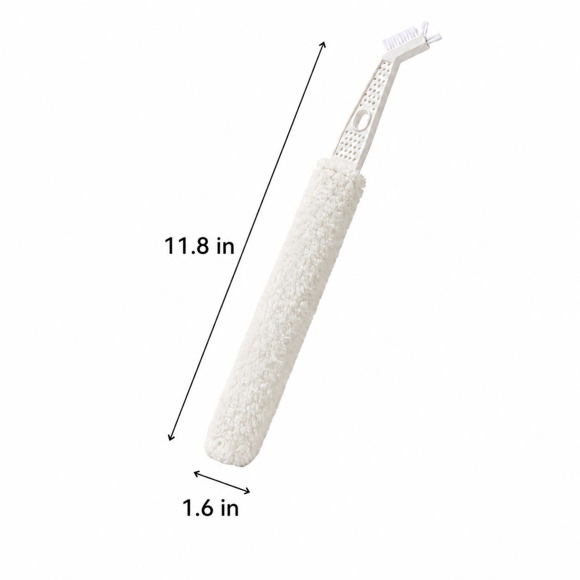 2-in-1 Microfiber Duster and Crevice Cleaning Brush for Vents, Tracks and Keyboards