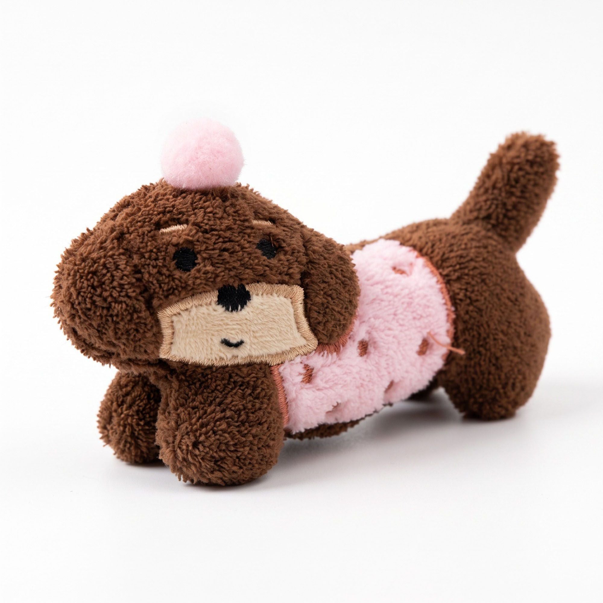 3pc Dachshund Plush Hair Clip Set Soft Dog Barrettes Cute Hair Accessories