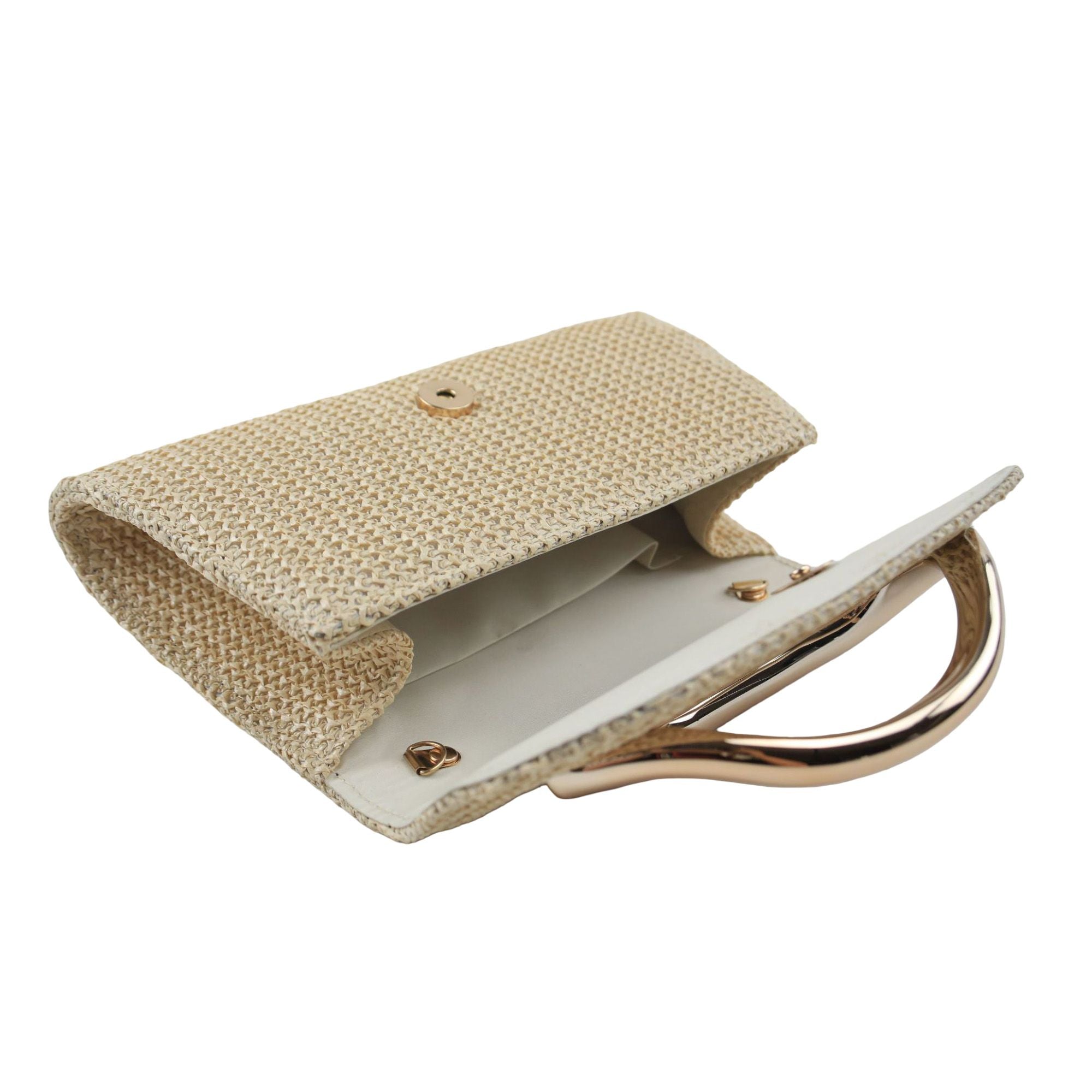 Clutch Bag with Magnetic Snap Closure
