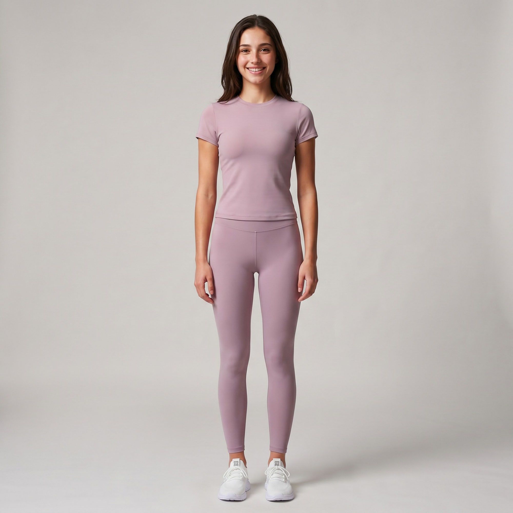 Short Sleeve Workout Top Crew Neck Fitted Activewear T Shirt Yoga Tee