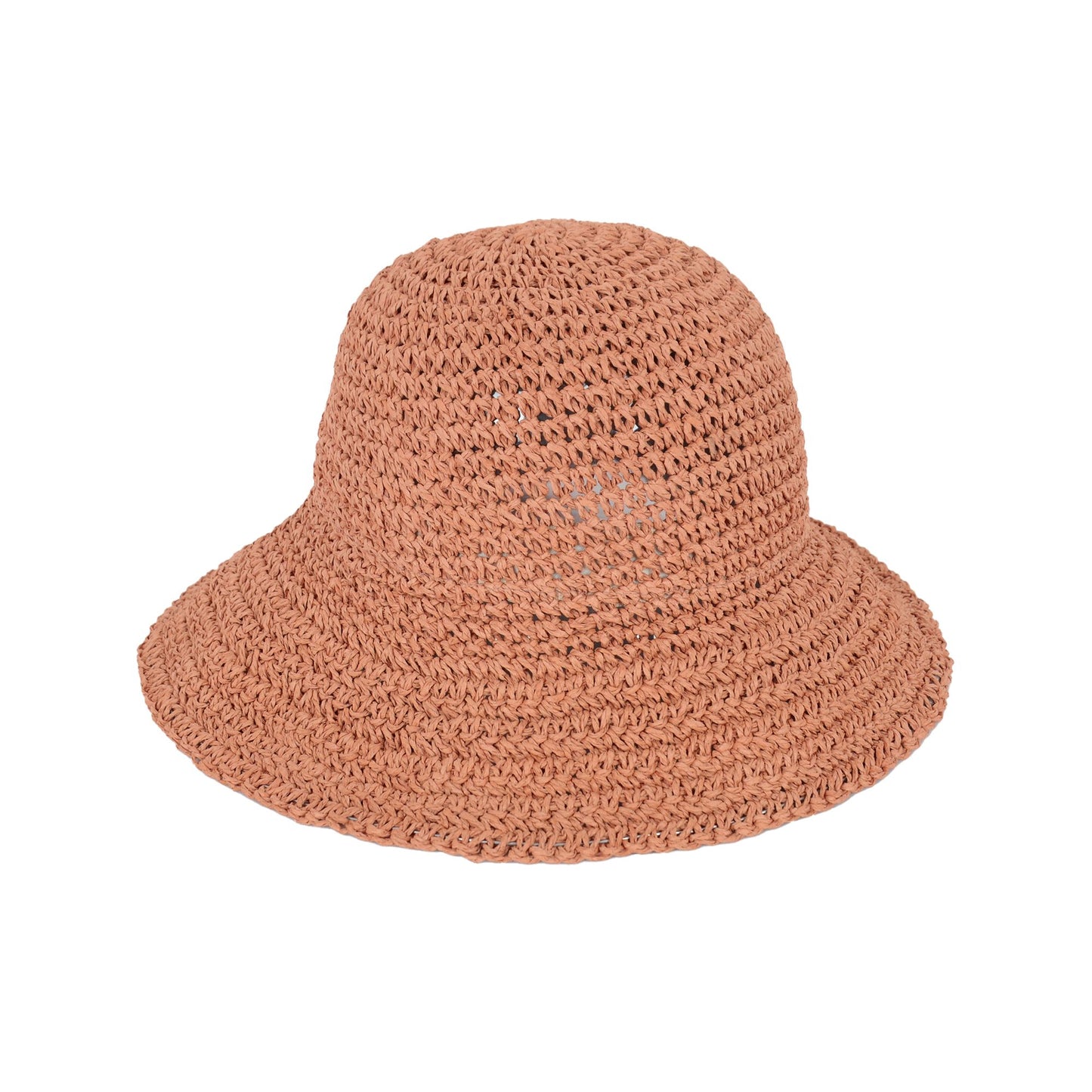 Anna-Kaci Crochet Raffia Sun Hat with Wide Brim and Bow Detail Foldable Summer Beach Hat for Stylish Sun Protection