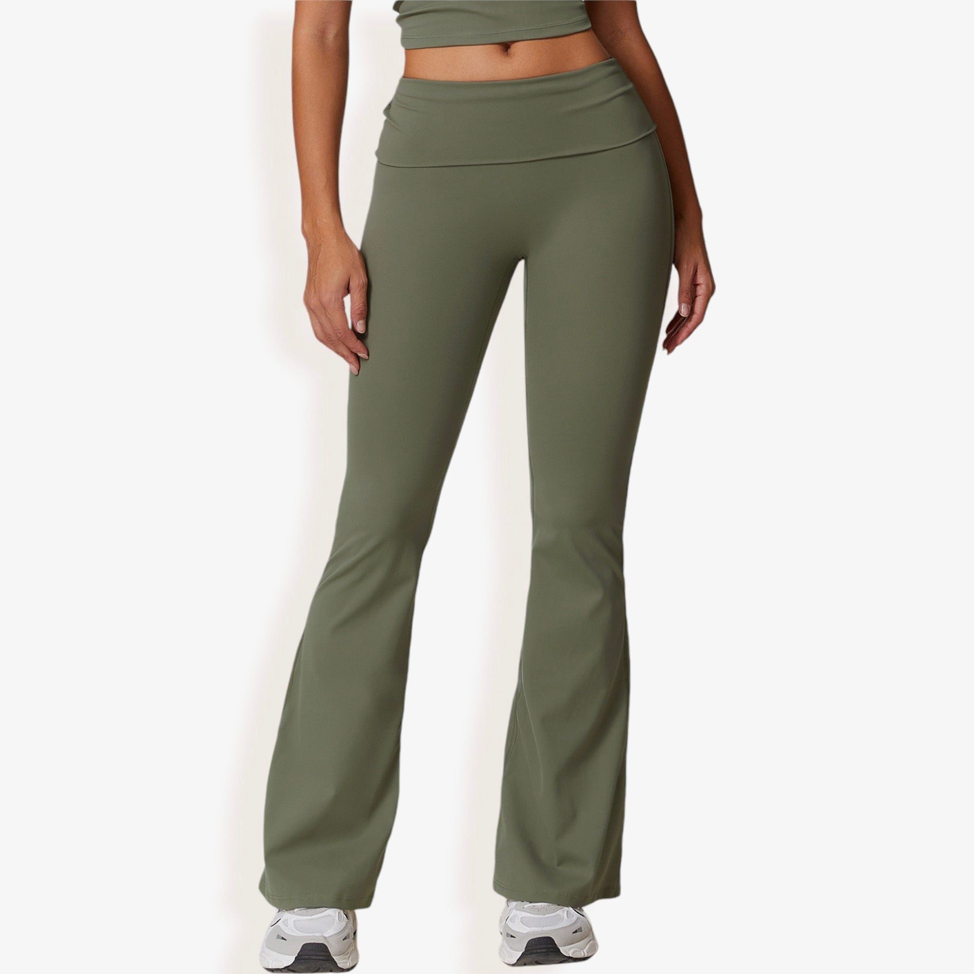 Flared High Waist Yoga Pants for Activewear and Everyday Comfort