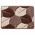 Botanical Leaf Bath Mat Nonslip Tufted Accent Rug 15.7 x 23.6 Inches