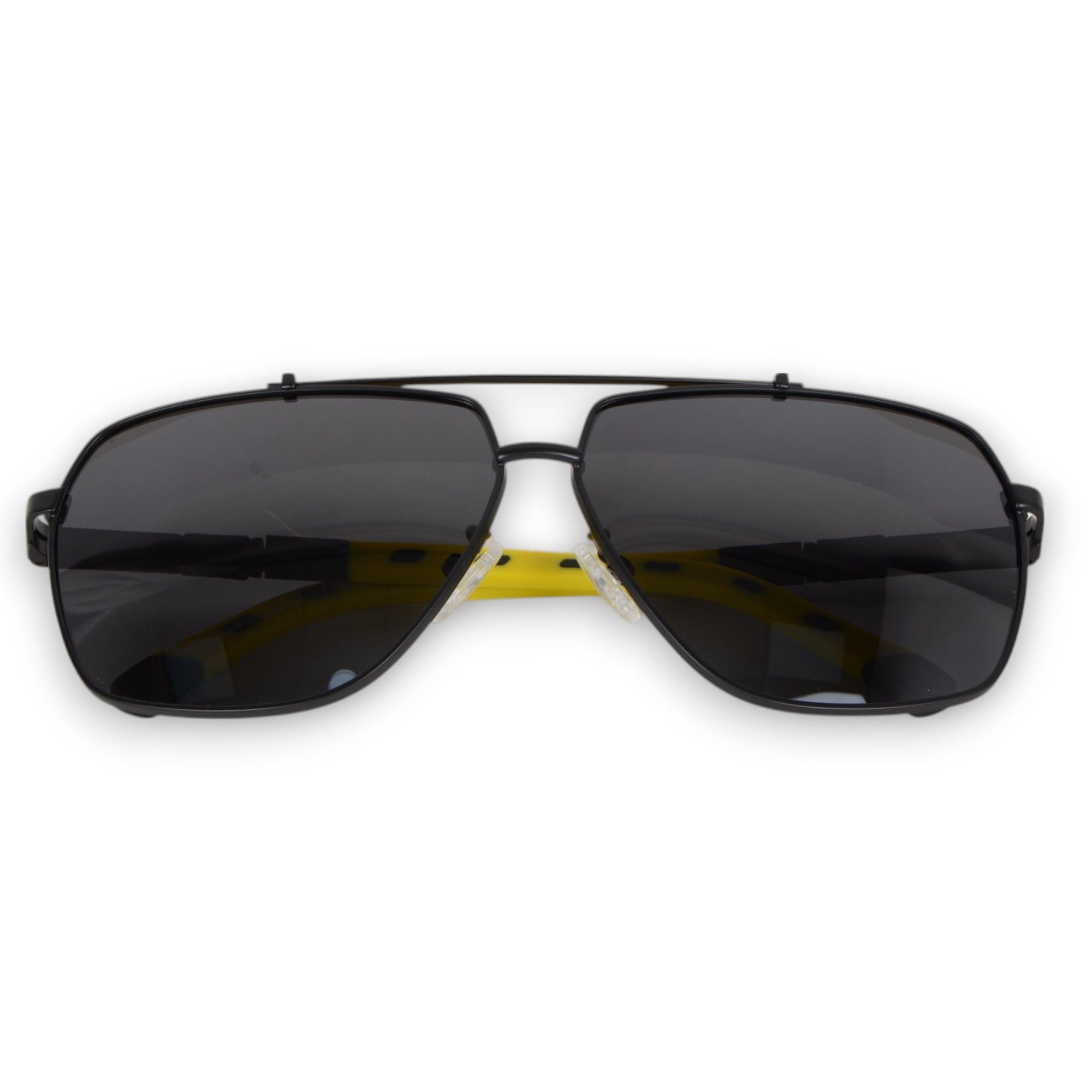 Anna-Kaci Men's Fashion Two Tone Box Polarized Sunglasses UV400 Protection