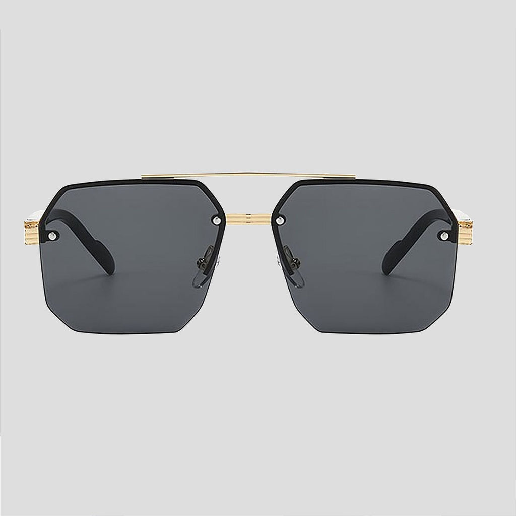 Anna-Kaci Women's Chic Trimmed Octagon Polarized Sunglasses UV400 Protection