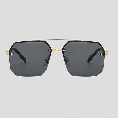 Anna-Kaci Women's Chic Trimmed Octagon Polarized Sunglasses UV400 Protection