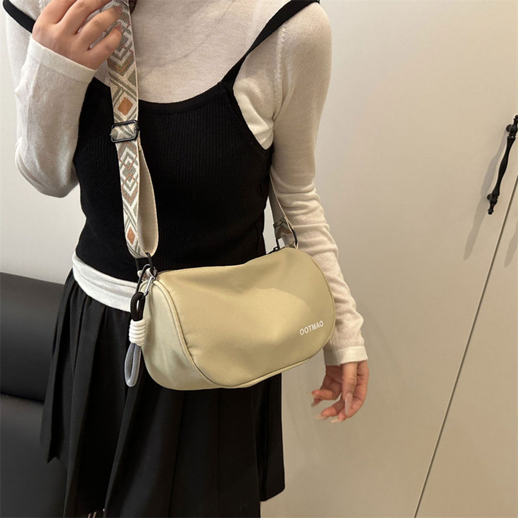 Anna-Kaci Women's Soft Crossbody Bag - Adjustable Patterned Strap Shoulder Bag for Casual Daily & Stylish Outings