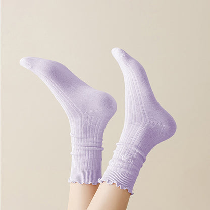 Anna-Kaci Women's Summer Ribbed Ankle Socks with Bow Embroidery Casual 5Pk