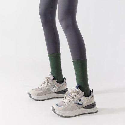 Anna-Kaci Women's Reflective Compression Sports Socks with Breathable Fabric and Night Visibility Design 2-Pack