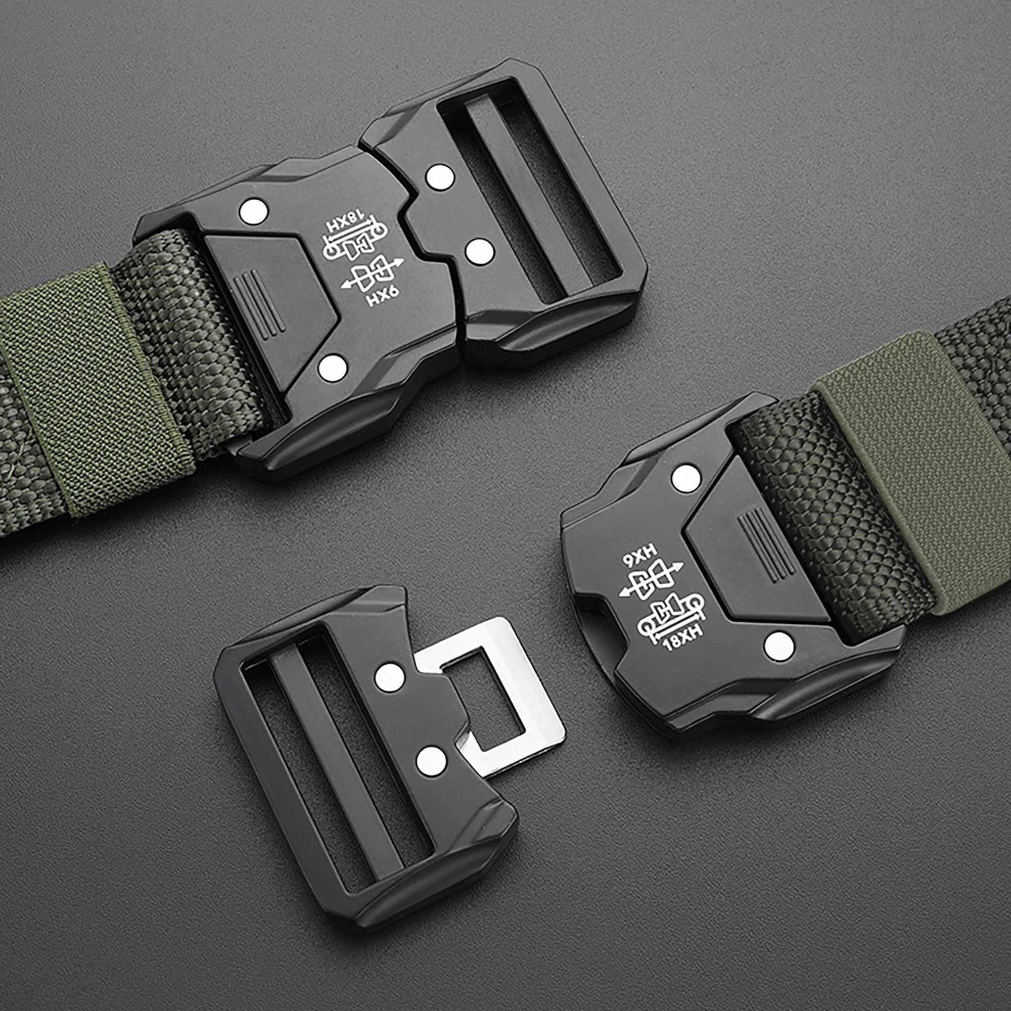 Anna-Kaci Women's Tactical Nylon Belt - Heavy-Duty Quick-Release Buckle Belt for Outdoor, Casual & Everyday Wear