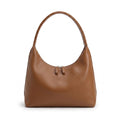 Large Hobo Shoulder Bag with Double Zipper Closure and Long Curved Handle 10.5x11x4.5in