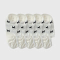 Anna-Kaci Women's No - Show Liner Socks with Bow Pattern 5Pk