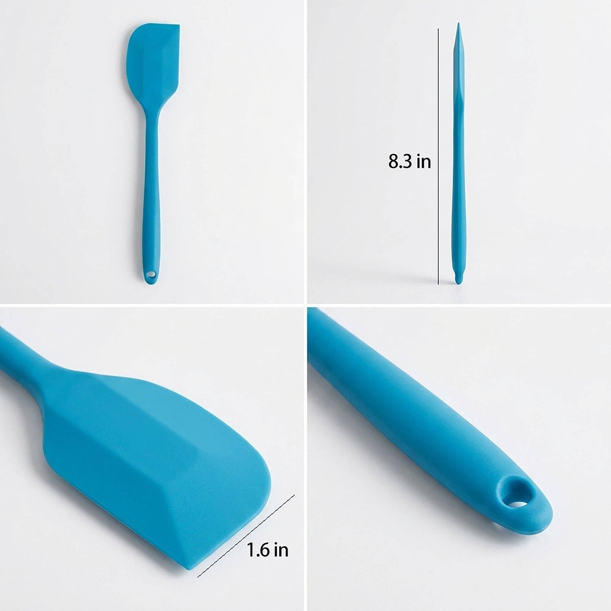 3-Piece Silicone Spatula Set with Handles, Flexible and Durable Kitchen Tools for Cooking and Baking