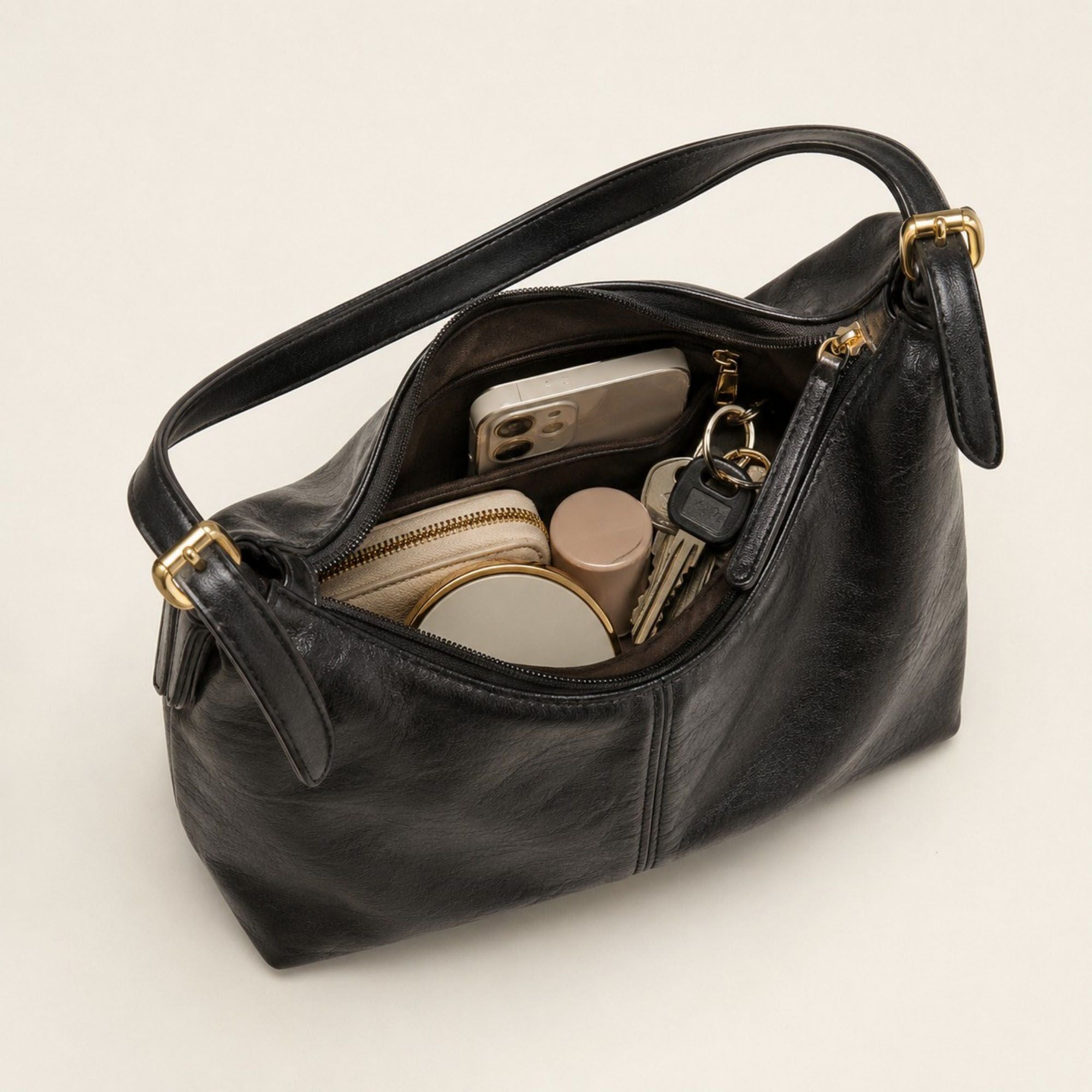 Large Capacity Slouchy Hobo Shoulder Bag
