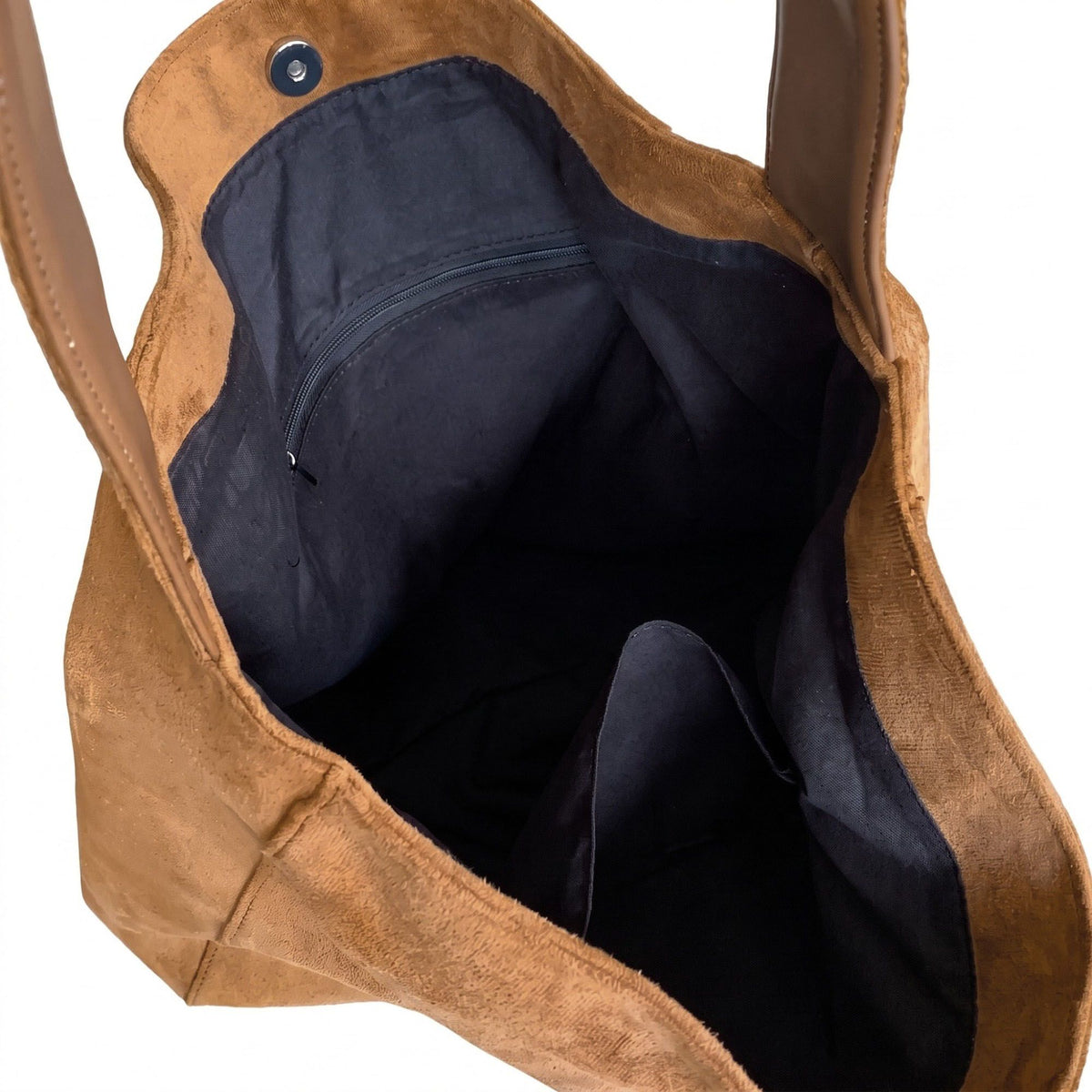 Faux Suede Hobo Shoulder Bag with Long Strap