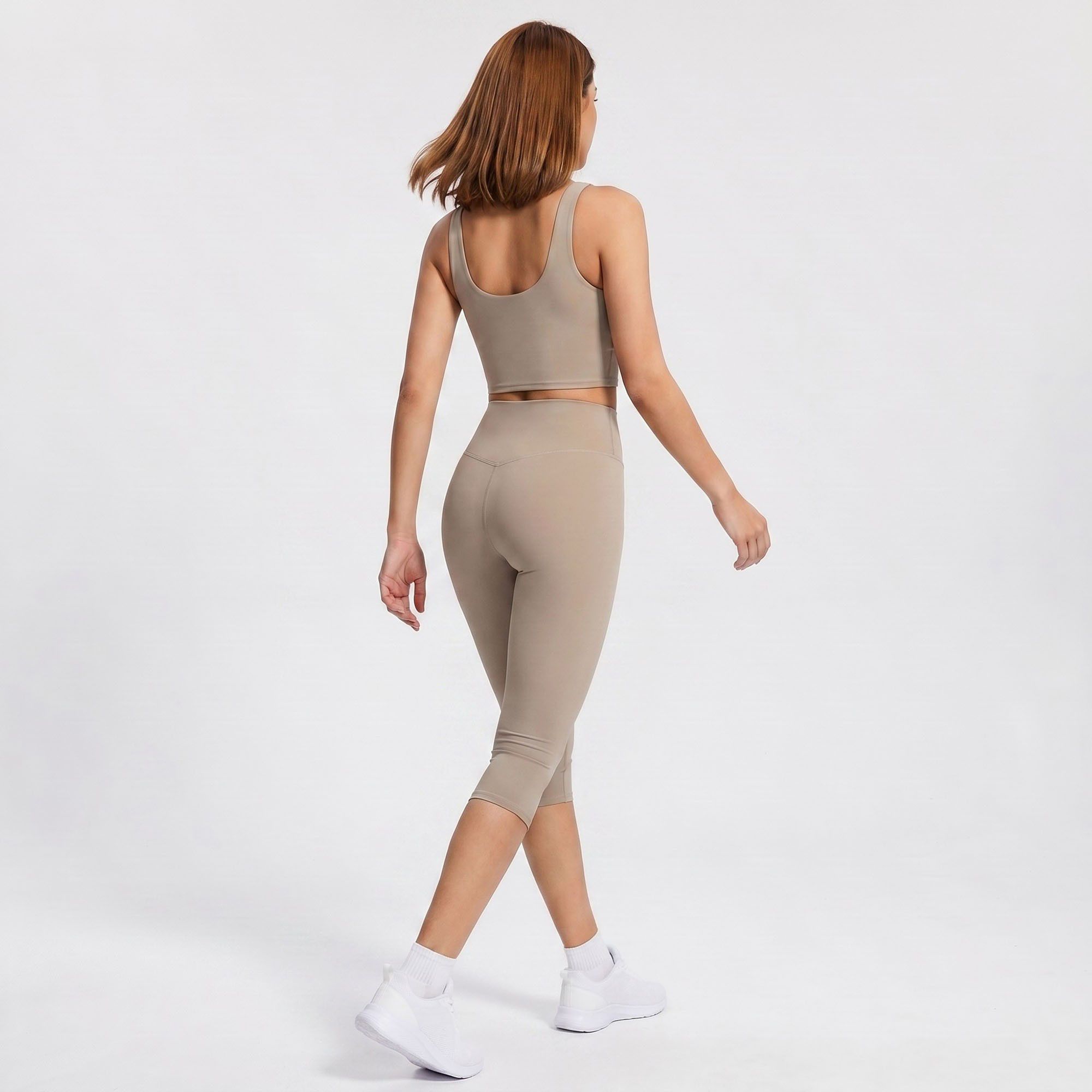 High Waist Capri Leggings Cropped Workout Yoga Pants