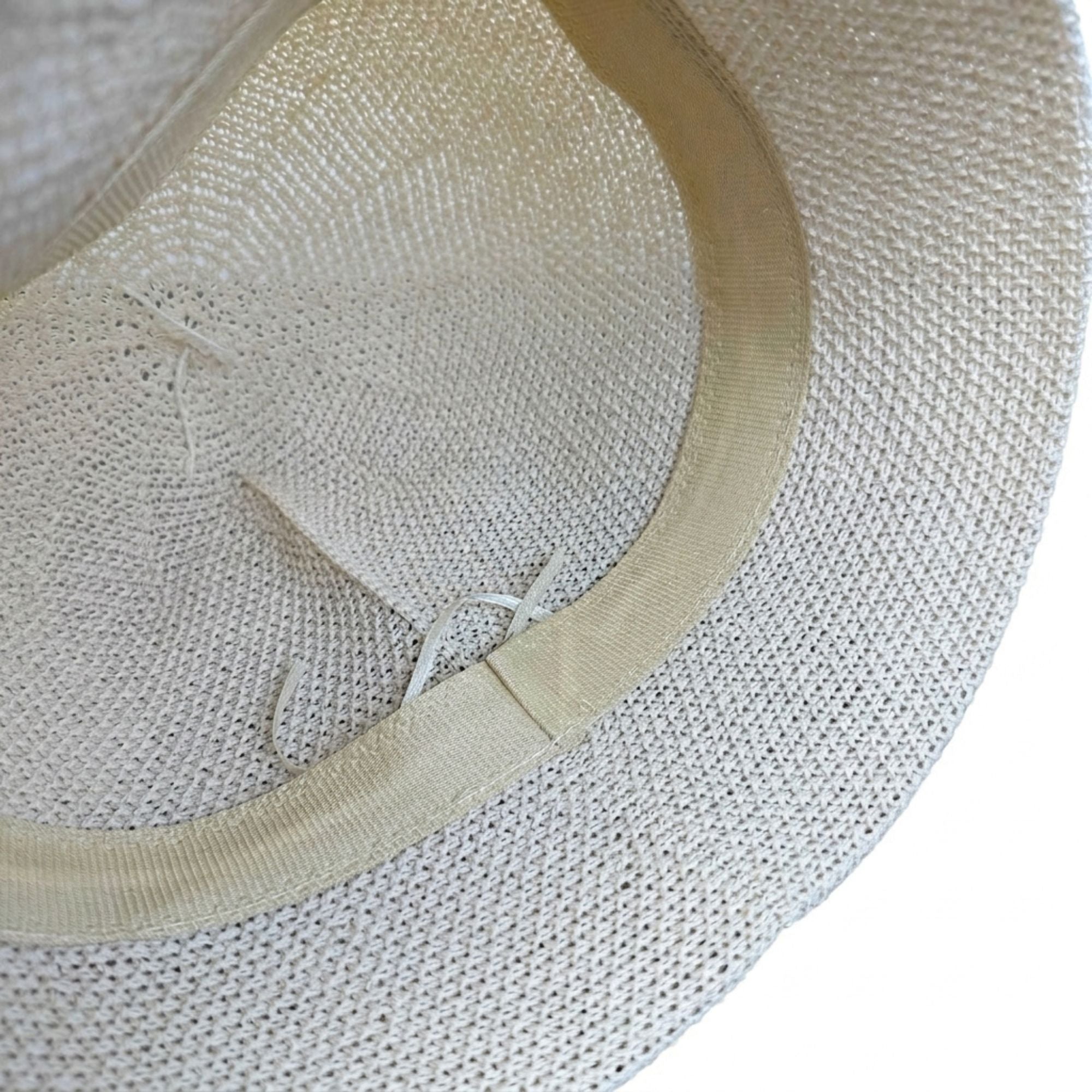 Crochet Bucket Hat with Openwork Texture and Short Brim