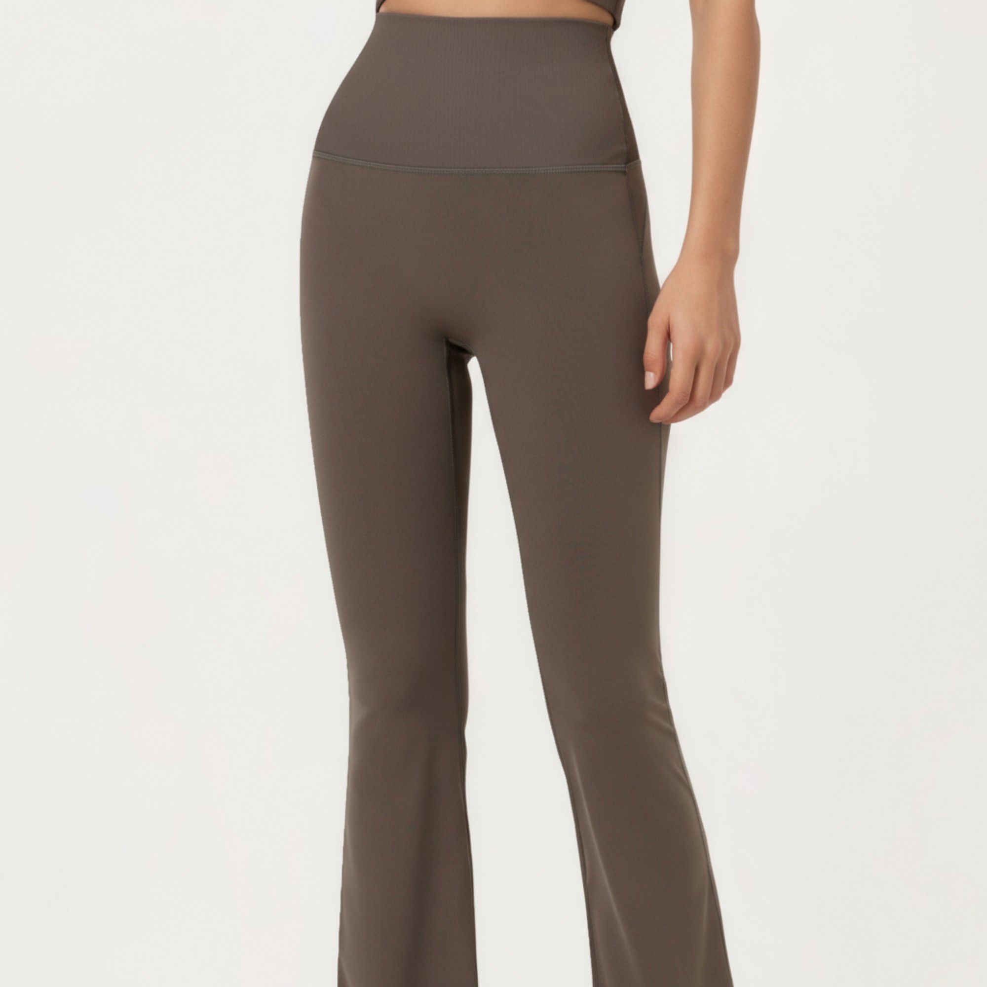 Anna-Kaci Active Women's High Waist Flare Sweatpants with Slim Fit Stretch Fabric