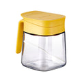 Glass Seasoning Jar with Spoon, Lid and Easy-Grip Handle