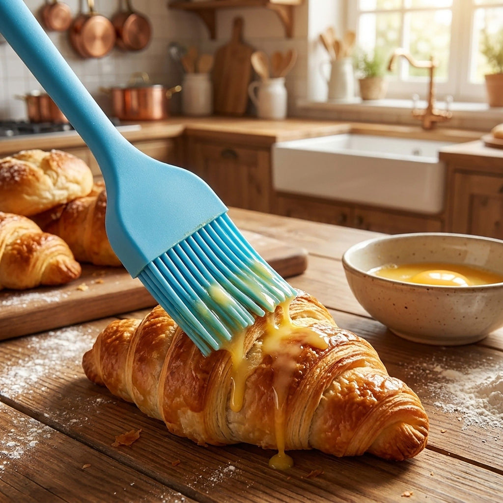 3-Piece Silicone Basting Brush Set, Flexible and Durable Kitchen Tools for Cooking and Baking