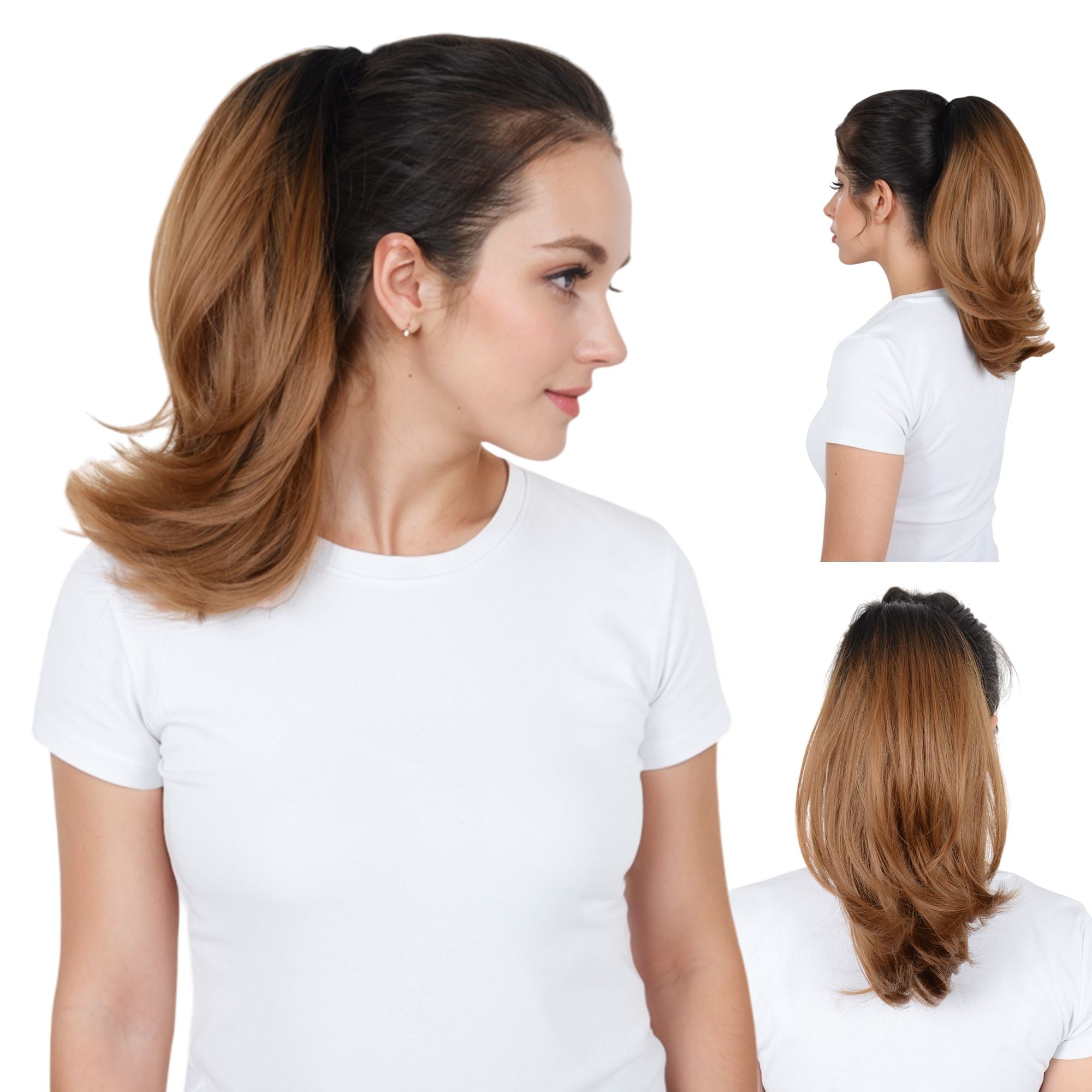 14 Inch Short Curly Drawstring Ponytail Extension High Hea Resistant Synthetic Fiber for Natural Looking Curls