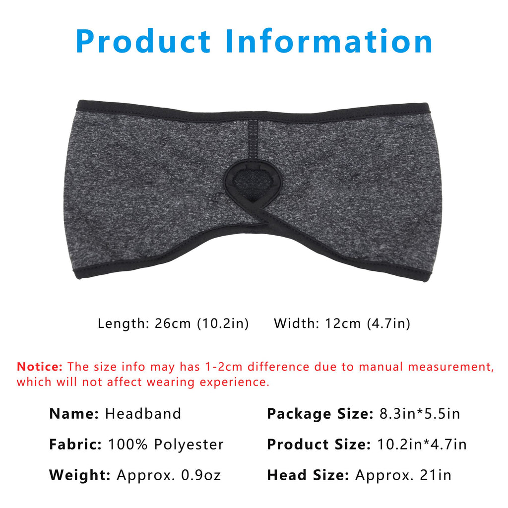 Anna-Kaci Women's Ponytail Headband Moisture-Wicking for Running Exercise Workouts Winter Ear Warmer