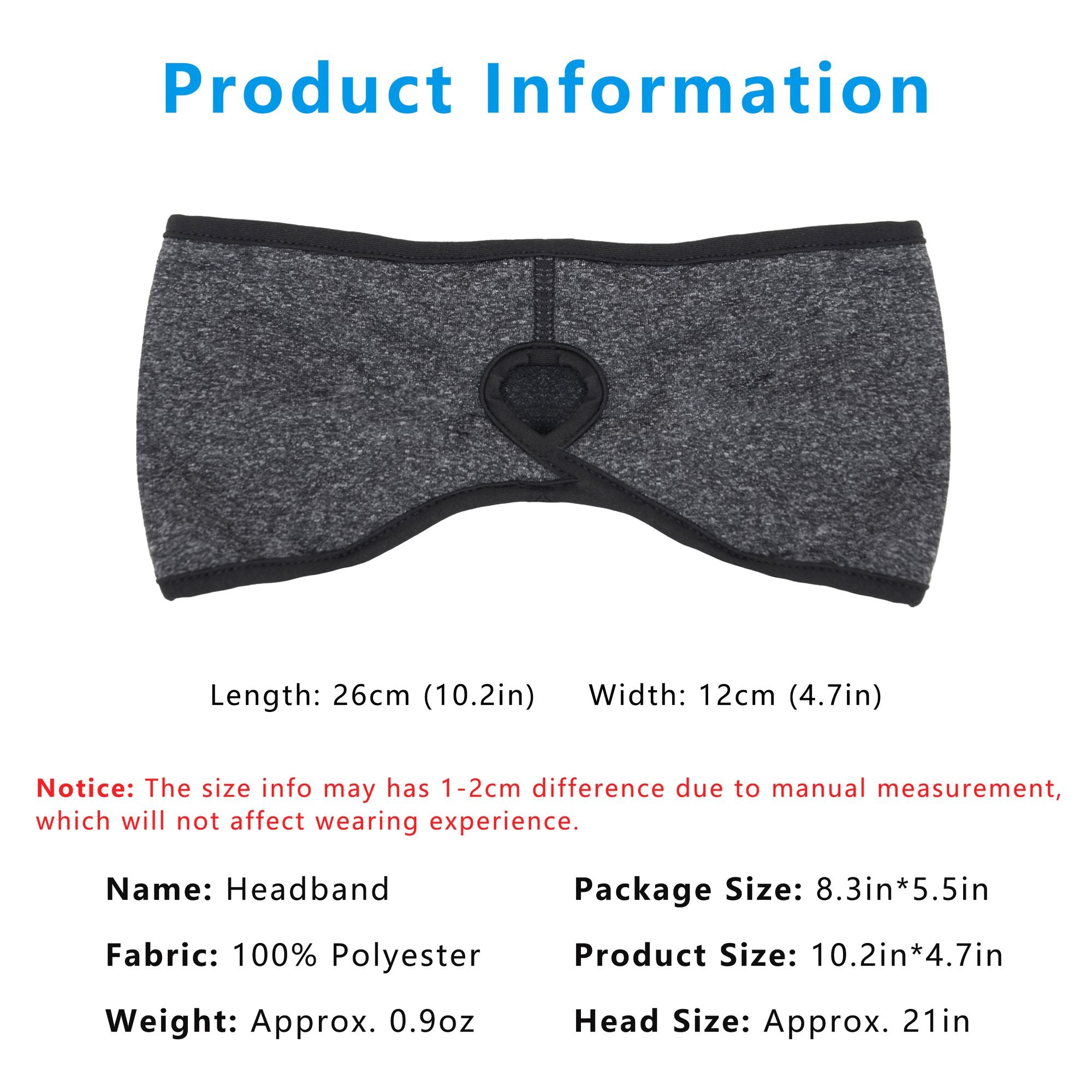 Anna-Kaci Women's Ponytail Headband Moisture-Wicking for Running Exercise Workouts Winter Ear Warmer