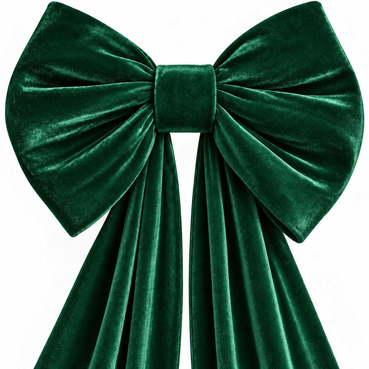 Oversized Velvet Christmas Bow Tree Topper with Long Tails