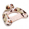 Cow Print Inflatable Pool Float Lounge Chair with Headrest Cup Holder and Handles Durable PVC Float 39.4x43.3in