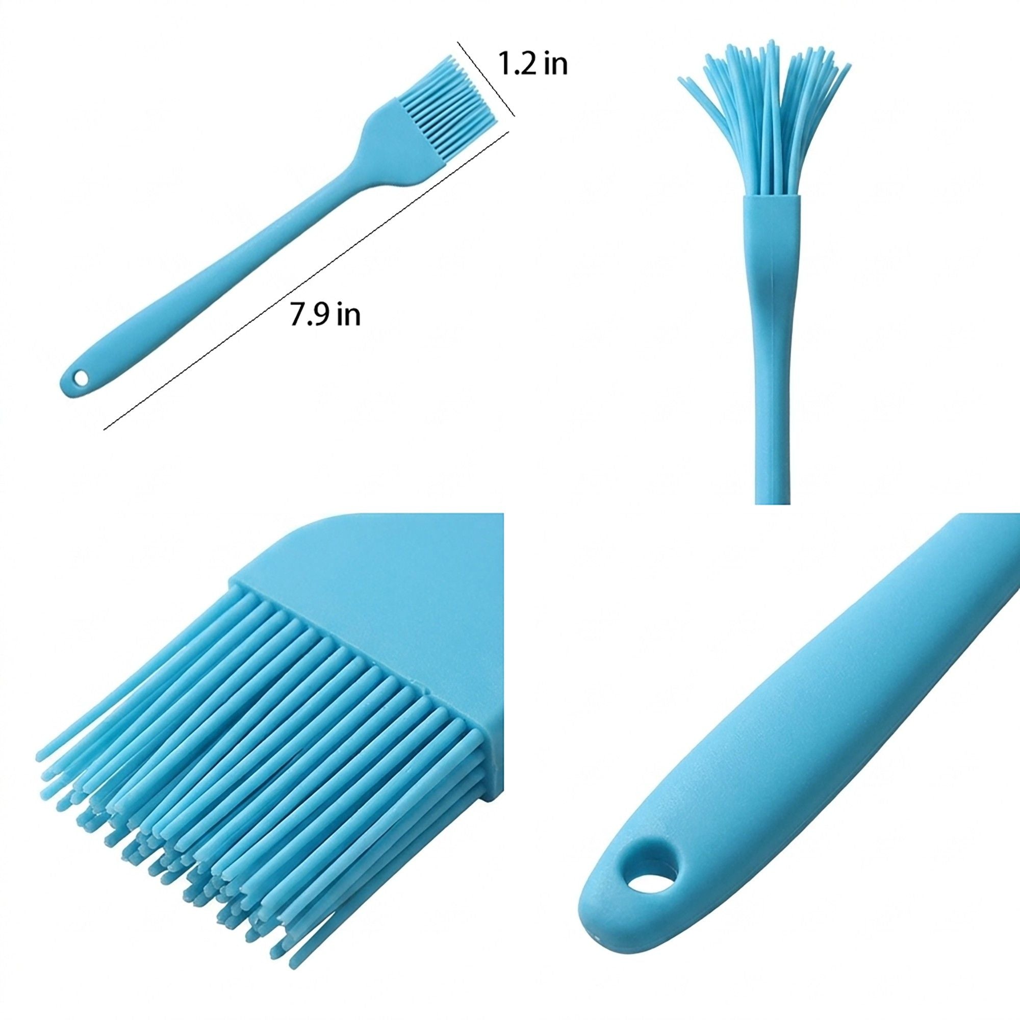 3-Piece Silicone Basting Brush Set, Flexible and Durable Kitchen Tools for Cooking and Baking
