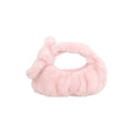 Anna-Kaci Women's Soft Plush Bow Faux Fur Handbag Stylish Daily Shoulder Bag