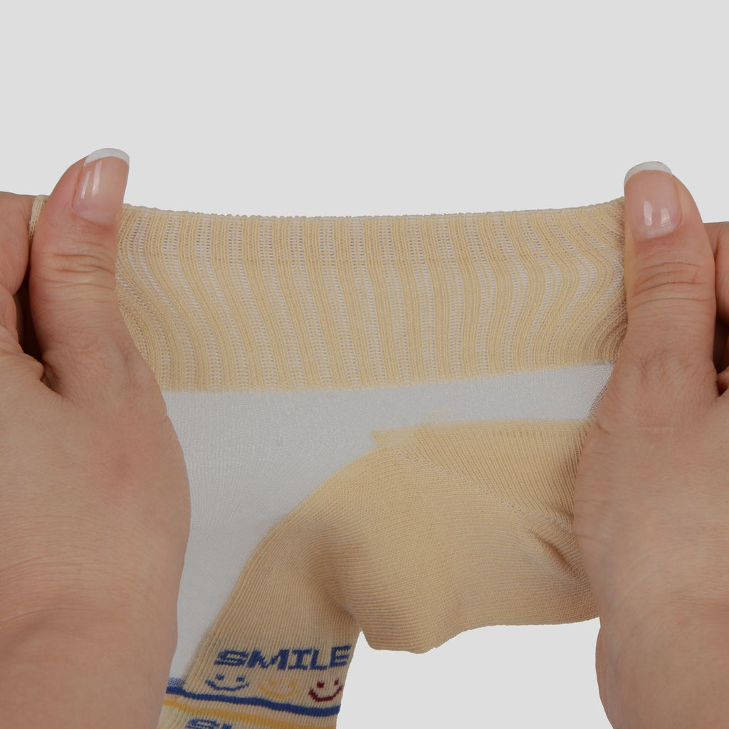 Anna-Kaci Women's Thin Semitransparent No - Show Socks 5pk Non-slip and Sweat-absorbent