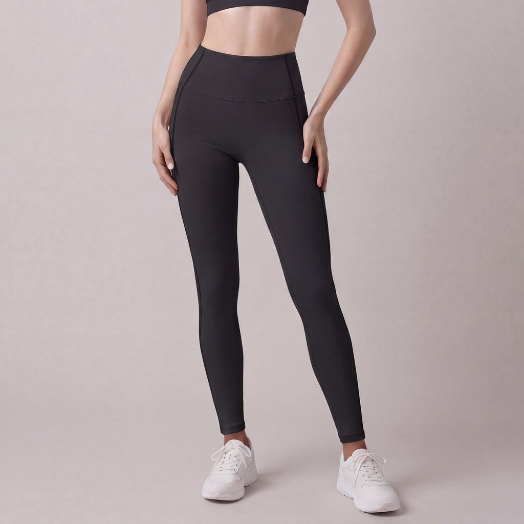 High Waist Full Length Active Leggings with Contour Seams for Workout and Everyday Wear