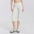 High Waist Capri Leggings with Wide Waistband Smooth Stretch Pull On Workout Yoga Pants