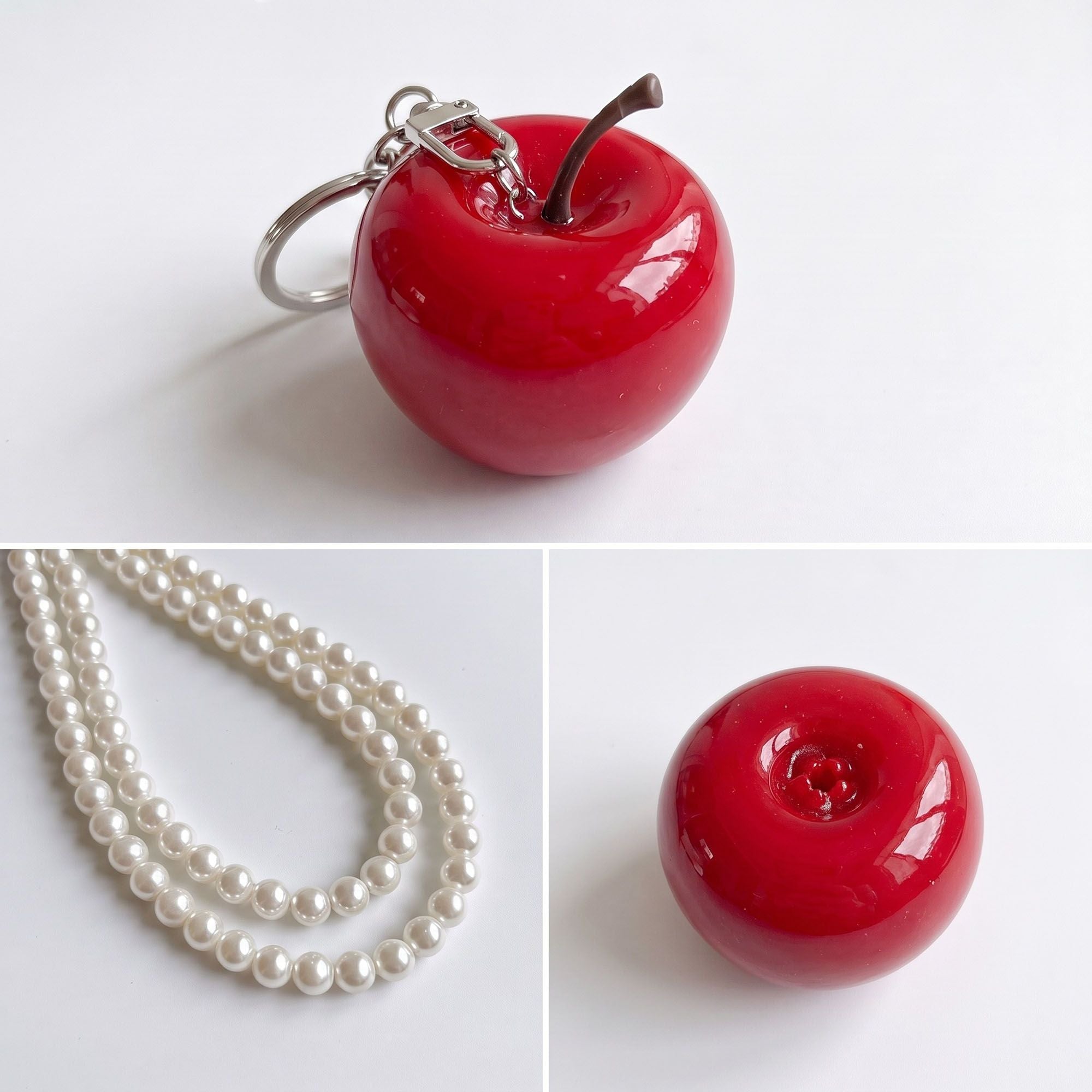 Bag Charm with Hanging Clip and Decorative Accent