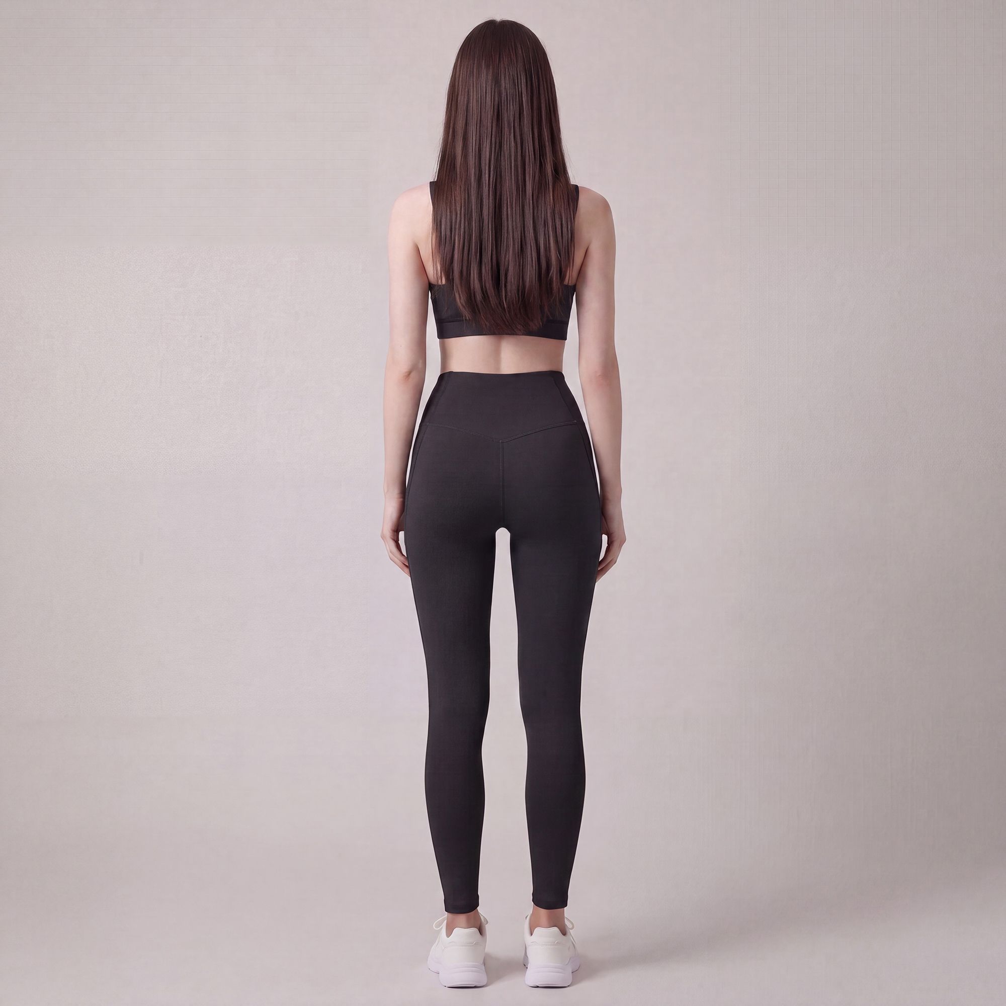 High Waist Full Length Active Leggings with Contour Seams for Workout and Everyday Wear