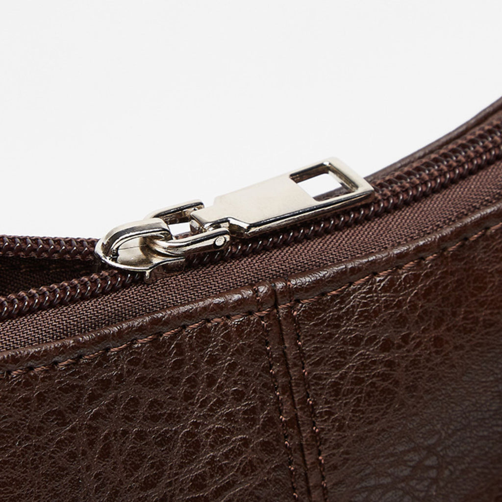Faux Leather Hobo Shoulder Bag with Adjustable Strap and Roomy Pockets