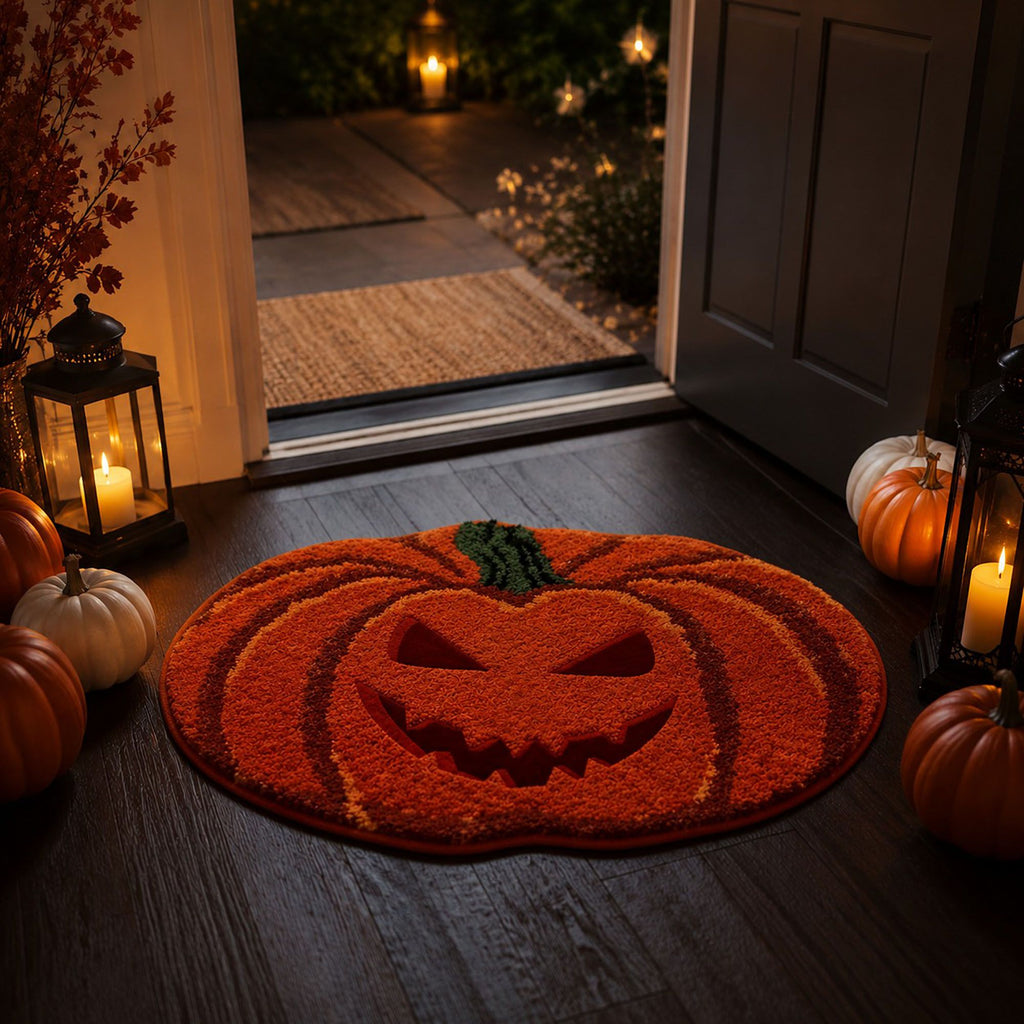 Halloween Shaped Bath Mat Soft Absorbent Nonslip Accent Rug