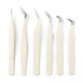 Precision Stainless Steel Tweezers Set with Multiple Tip Styles for Detailed Grooming and Craft Use