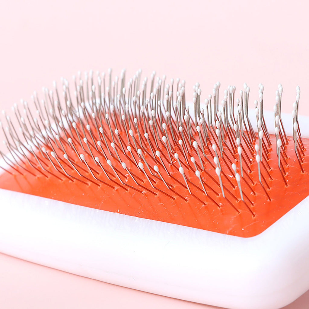 Pet Slicker Brush for Dogs and Cats with Comfortable Handle and Fine Bristles Grooming Tool