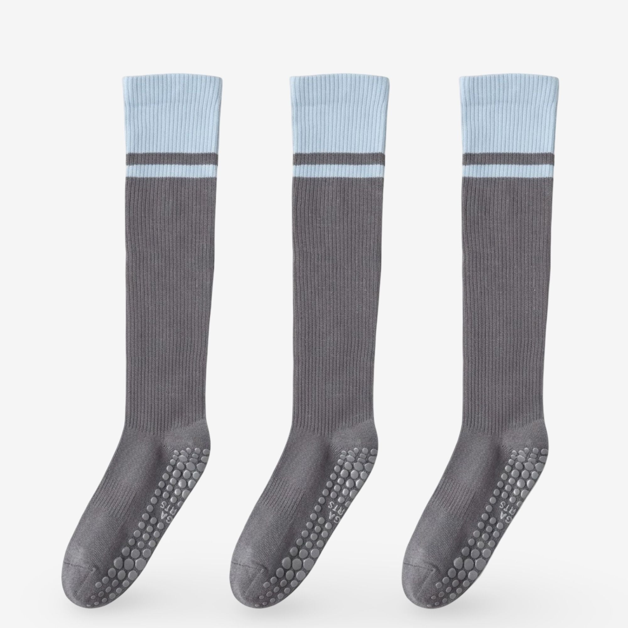 Colorblock Calf Compression Yoga Socks for Fitness and Pilates 3 Pack