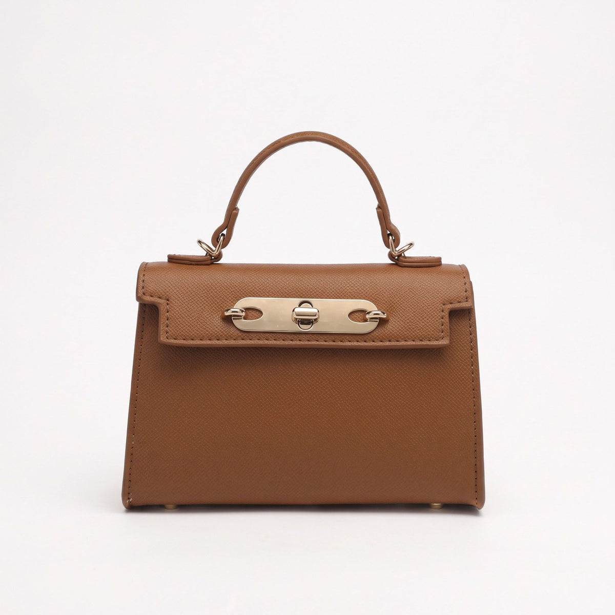 Mini Top Handle Satchel with Turn Lock