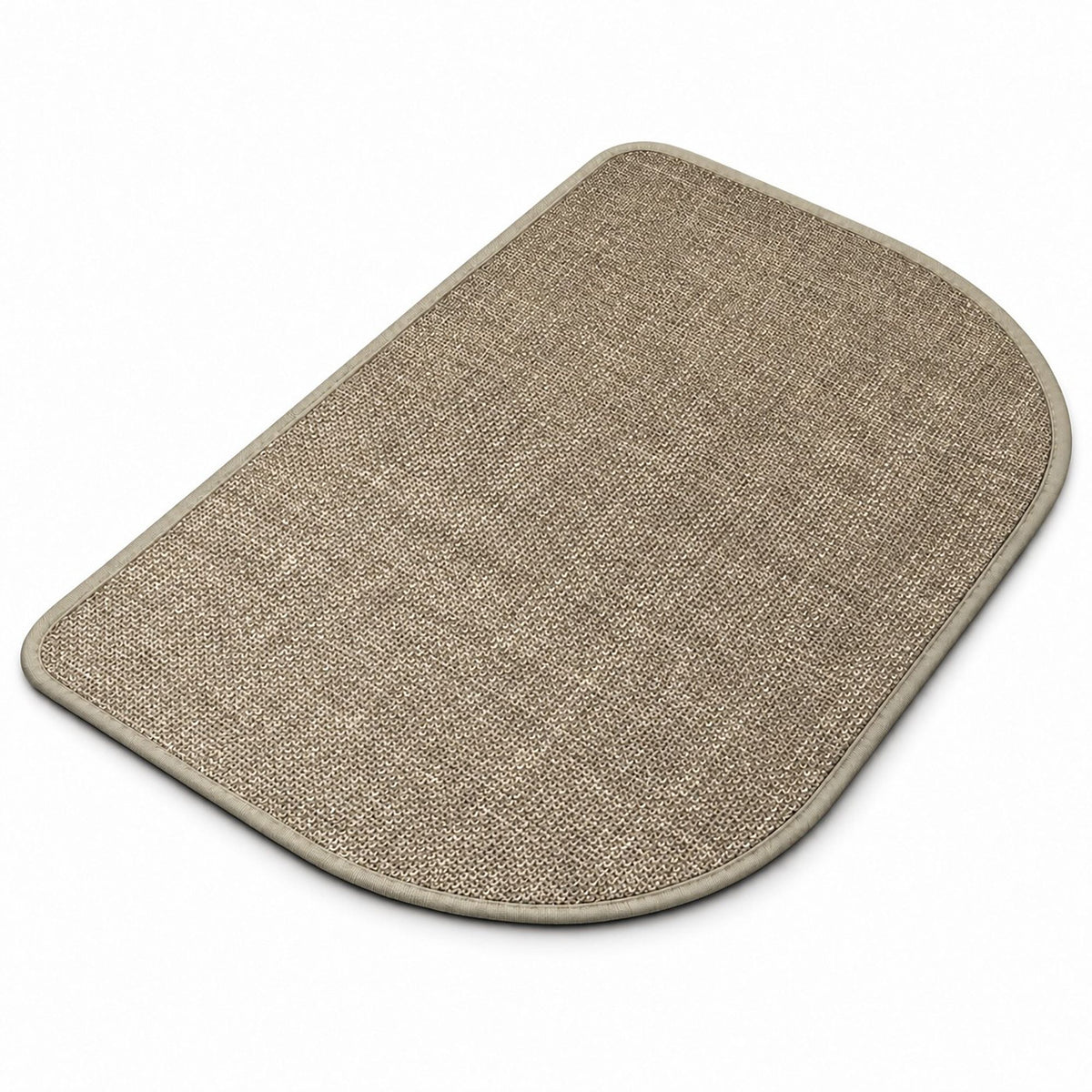 Absorbent Linen Look Bath Mat with Non Slip Backing
