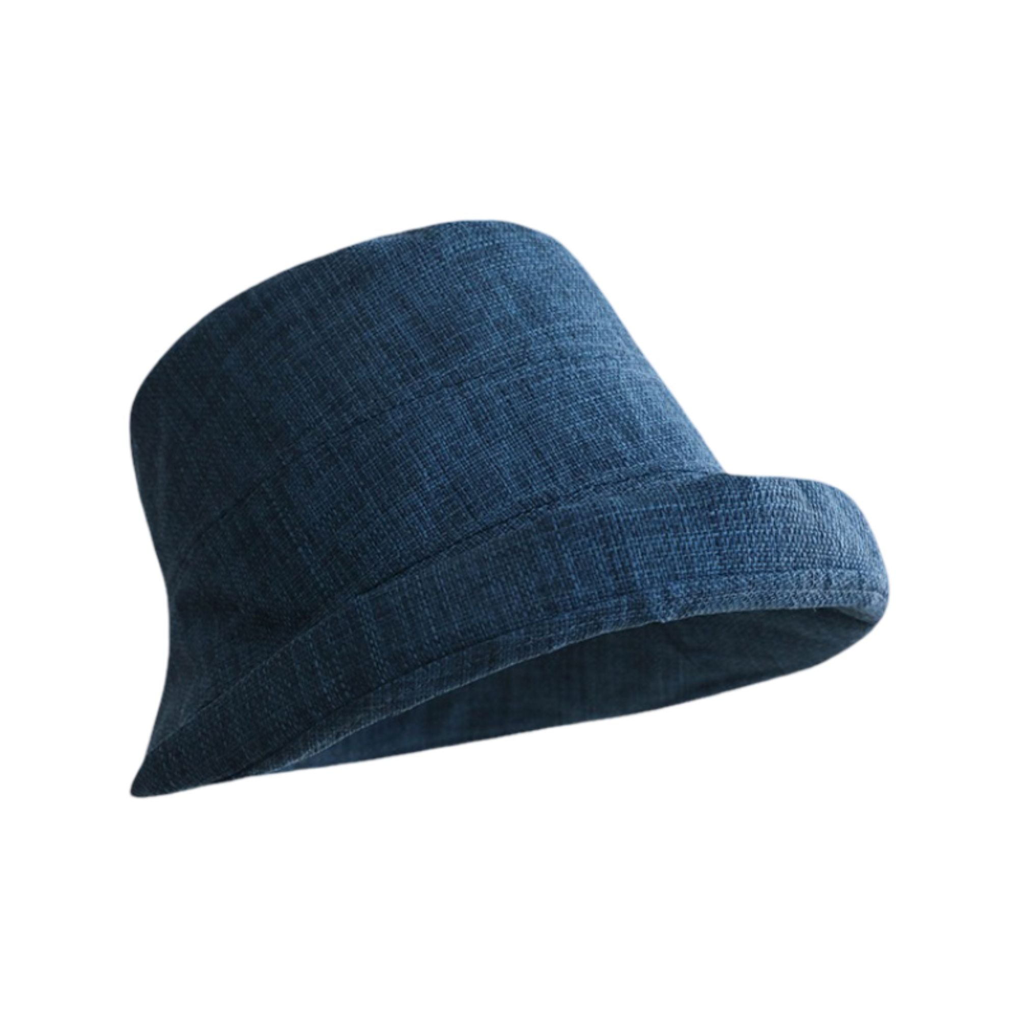 Solid Bucket Hat with Small Brim