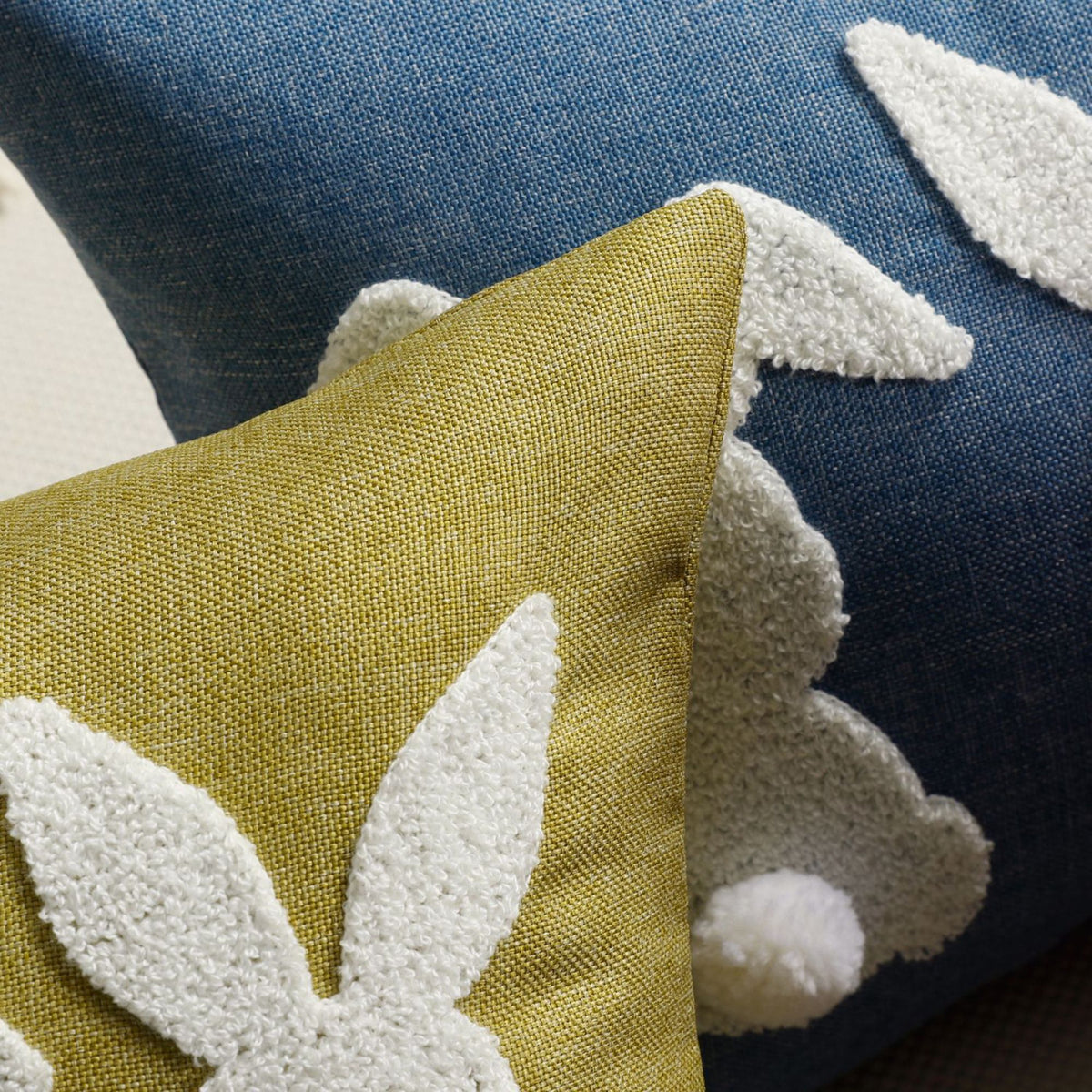 Easter Bunny Lumbar Throw Pillow Cover Textured Rabbit Pom Pom Tail