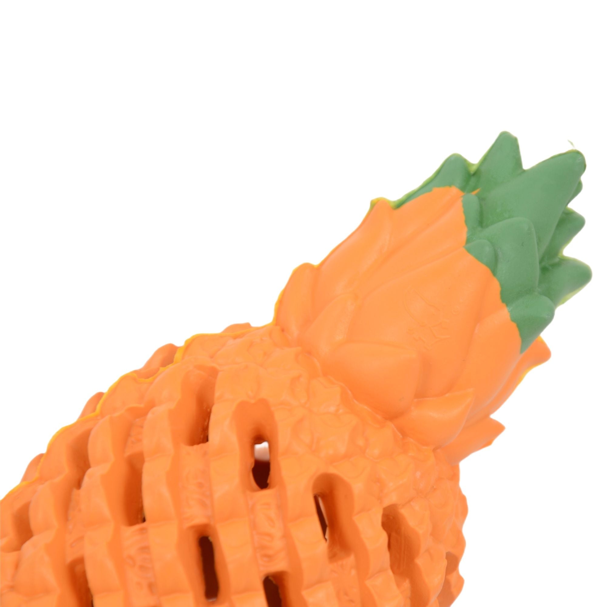 Alilang Indestructible Dog Toys for Aggressive Chewers Durable Dog Chew Toys Dental Clean Interactive Orange Pineapple