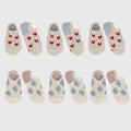 Anna-Kaci Women's Charming No Show Socks Seamless Toe Cotton 6Pk