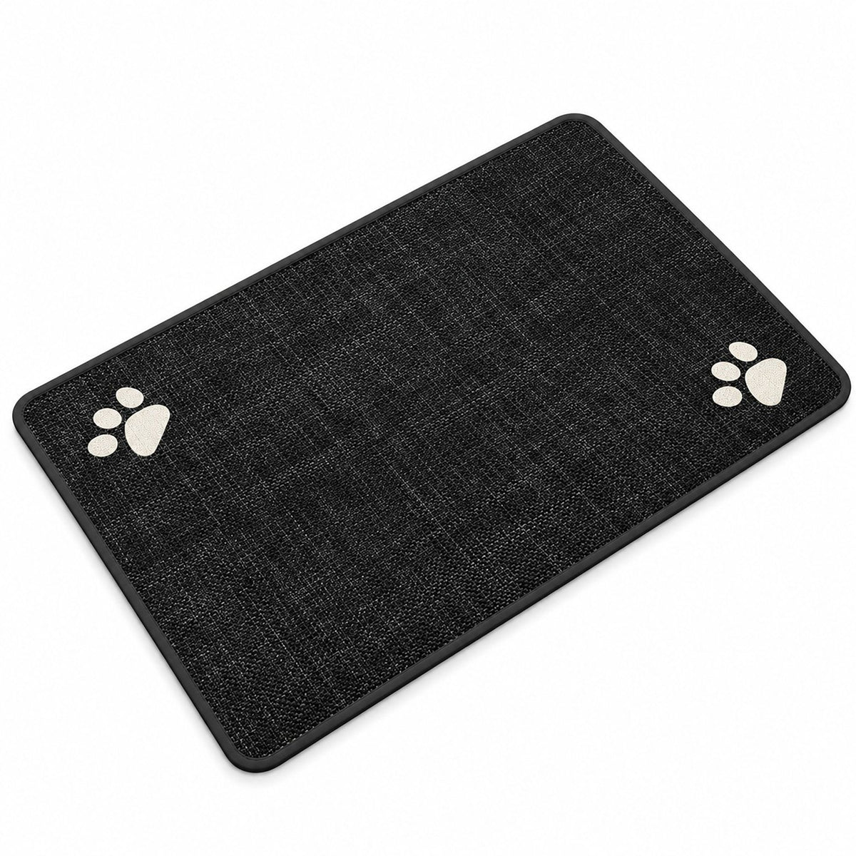 Absorbent Paw Print Pet Mat with Non Slip Backing