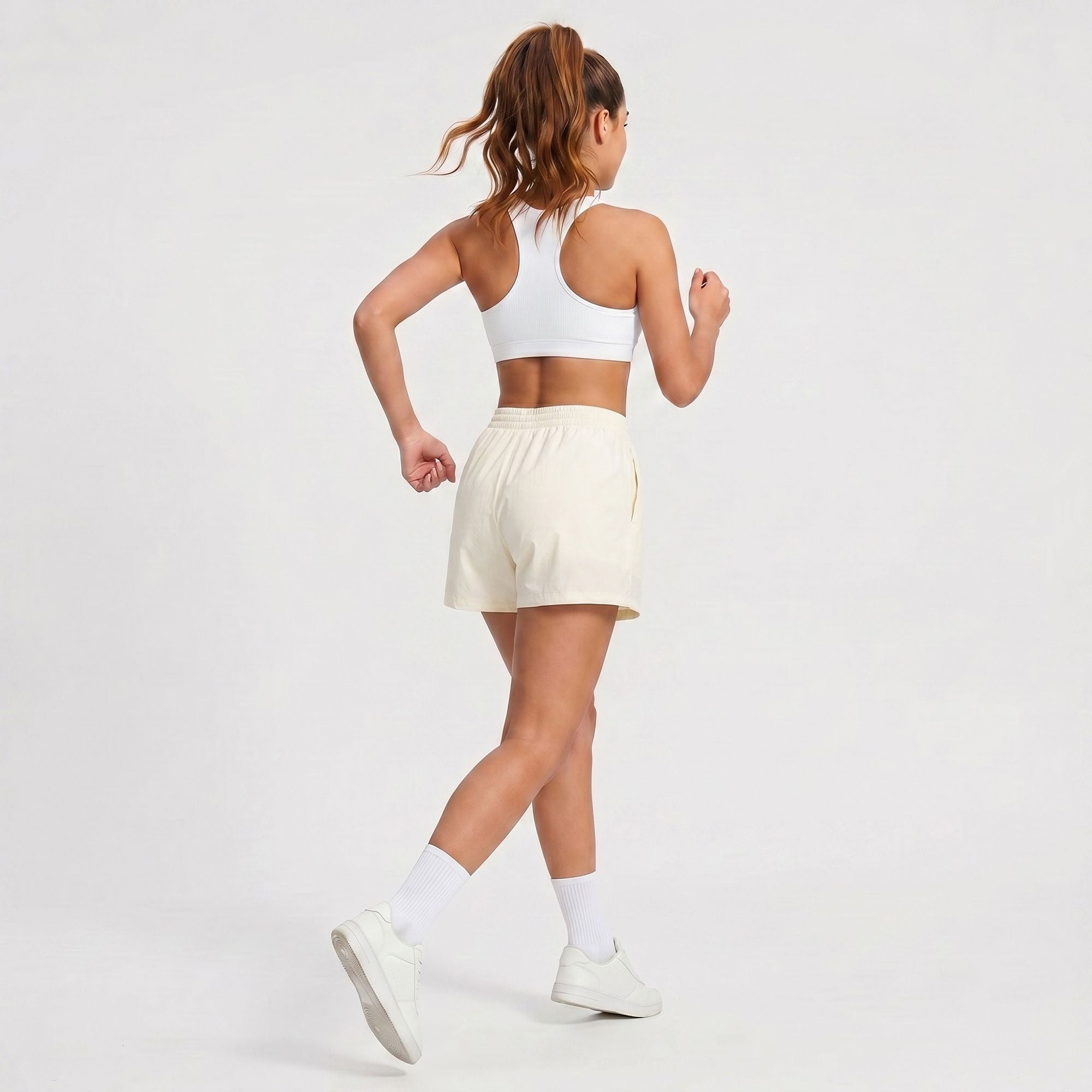 High Waisted Running Shorts with Pockets Lightweight Athletic Shorts