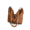 Adjustable Shoulder Bag Bow Detail Large Hobo Tote with Zipper Closure